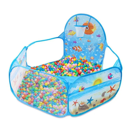 Toy Tent Cartoon Play Game House Ball Pool Pits With Basket Sport Portable Foldable Outdoor Educational Toys For Children Kids Good Vibrations