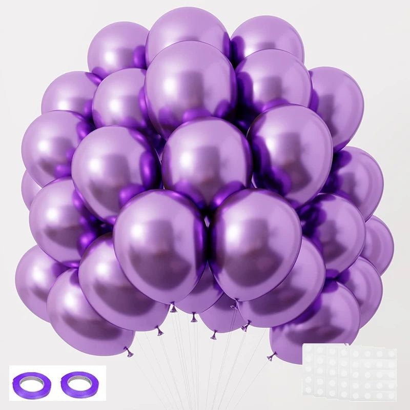 Pastel Purple Latex Party Balloons 120 Pack 12 Inch Round Helium Lavender Light Purple Lilac Balloons for Wedding Baby Shower Good Vibrations