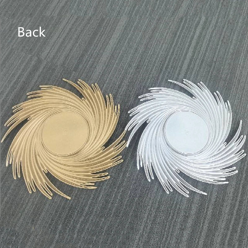 100 PCS Charger Plate Luxury Plastic 33CM Party Decorative Dining Dinner Serving Wedding Christmas Decor Table Place Setting Good Vibrations