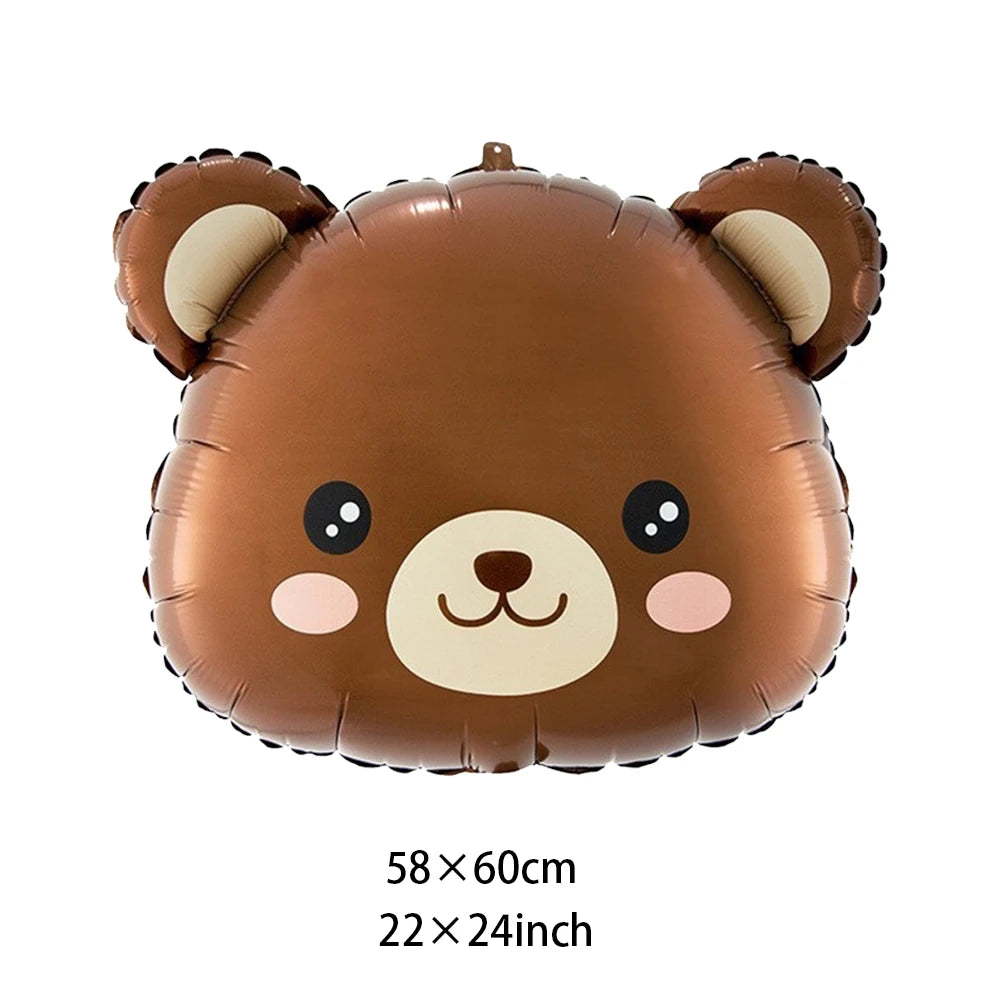 Baby shower Teddy Bear Birthday Party Plates Cup Tableware Kids 1st Birthday Party Decor Teddy Bear Balloon Birthday Party decor
