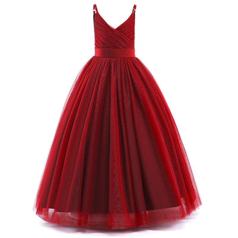 Girl Long White Bridesmaid Dresses For Wedding Prom Gown Big Bow Girls Party Dress Kids First Communiom Formal Evening Vestidos Good Vibrations