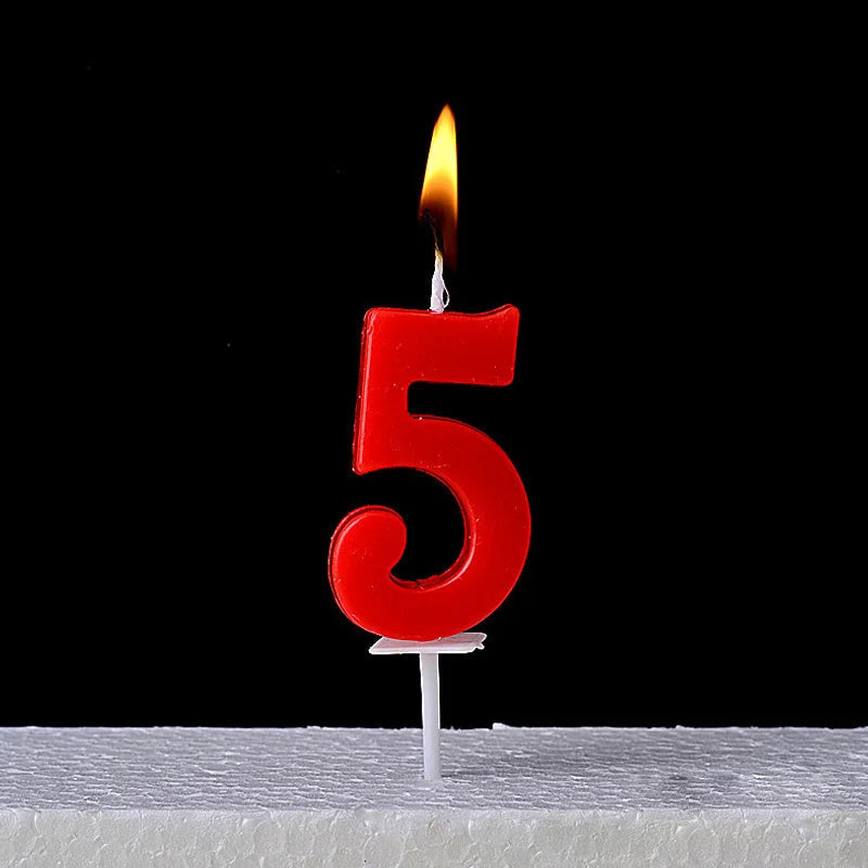 1Pcs Gold Happy Birthday Number Cake Candles 0 1 2 3 4 5 6 7 8 9 Cake Topper Kids Girls Boys Bar Baby Party Supplies Decoration Good Vibrations
