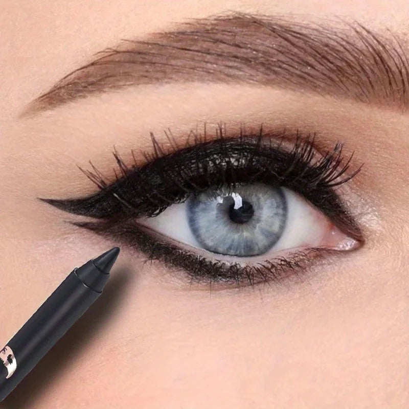 Black Brown Waterproof Eyeliner Pencil Long Lasting Easy To Wear Eye Liner Gel Matte Quick Drying Eyeliner Pen Makeup Cosmetic Good Vibrations