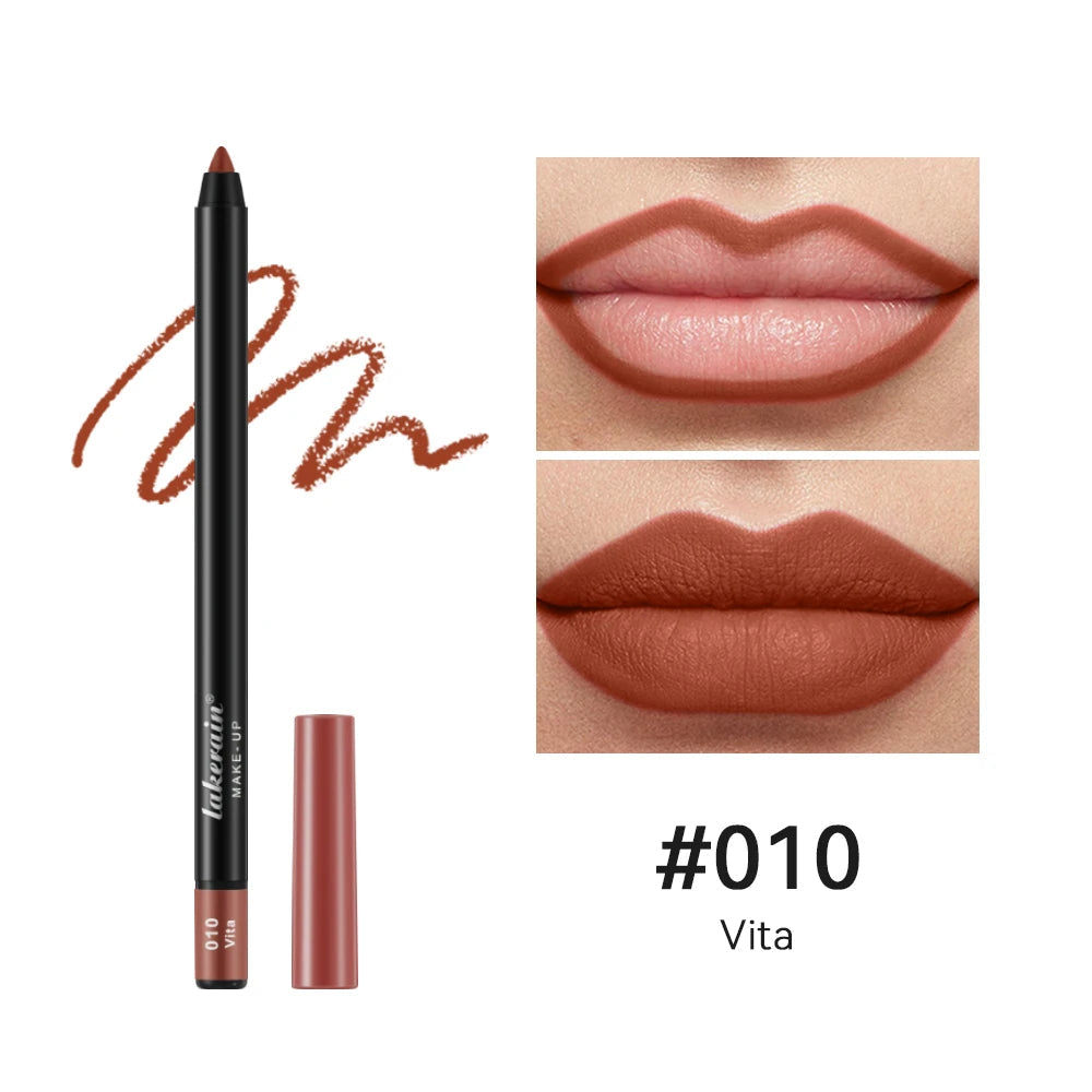 Lip Liners Pencil Eyeliner Lips Original Makeup Long Lasting Lip Liner Set Lipliner Pencil Waterproof Cosmetics Brown Lipstick Good Vibrations