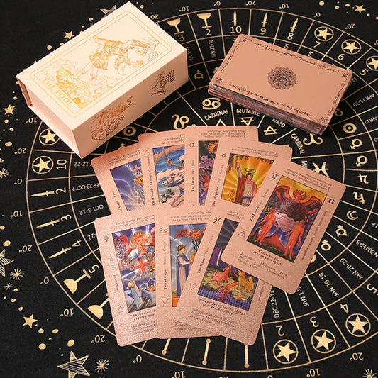 78 Classic Waterproof Tarot Cards with Guide Book with Meanings on Them for Beginners & Experienced Practitioners Tarot Cards Good Vibrations