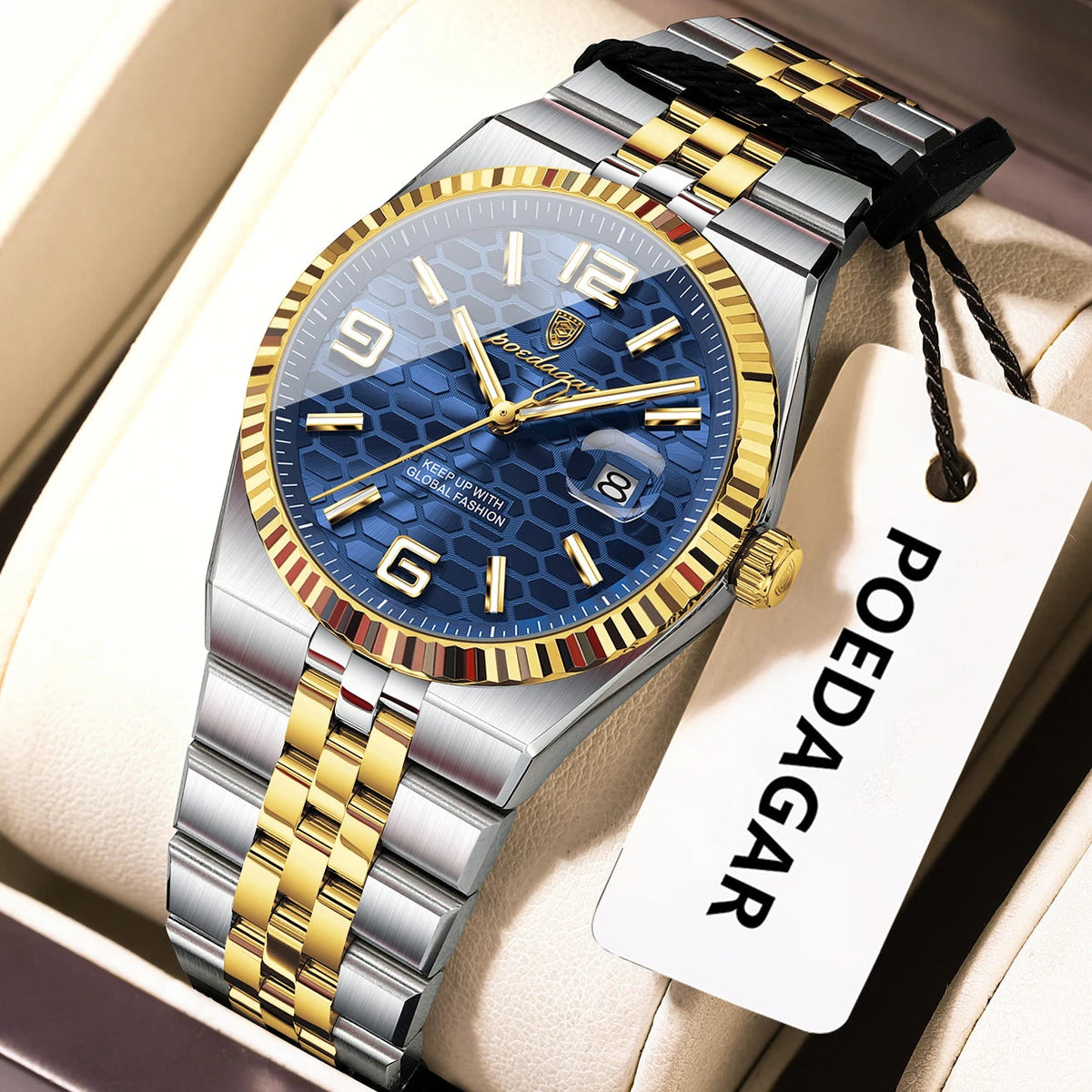 POEDAGAR Elegant Women's Watches High Quality Luxury Watch For Ladies Luminous Waterproof Date Women Quartz WristWatch Reloj+Box Good Vibrations