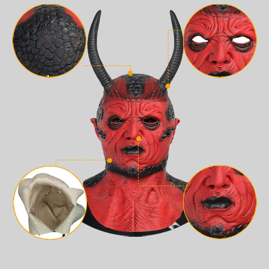 Halloween Mask Adult Monster Cosplay Costume Accessories Day of The Dead Headgear Carnival Party Headwear Festival Stage Props Good Vibrations