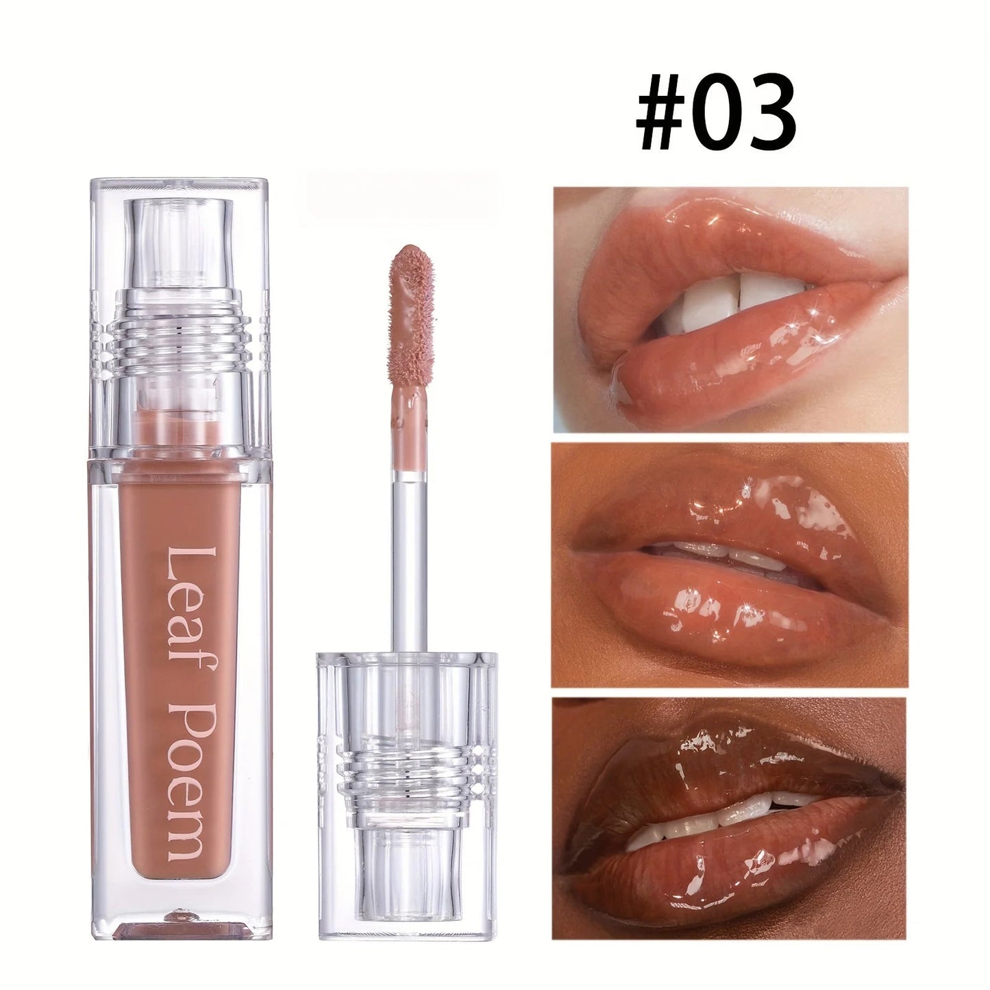 Hydrating Crystal Lip Oil - Plumping & Moisturizing Gloss with Tinted Shades for All Skin Types Good Vibrations