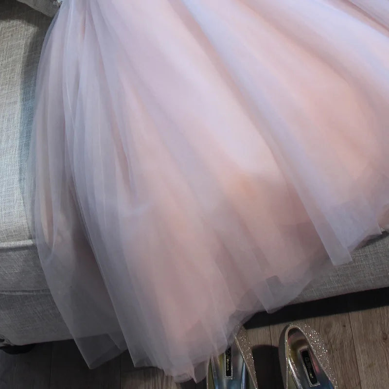 DSP Colorful Sequins Prom Dresses Short Girl's Special Occasion Dresses Graduation Dress for Prom Party Gown Good Vibrations