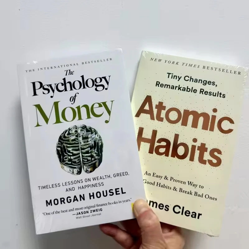 2025 Hot selling book collection: Money Psychology books, Atomic Habits, Changing Thinking, 48 Laws of Power, Stand by me,etc Good Vibrations