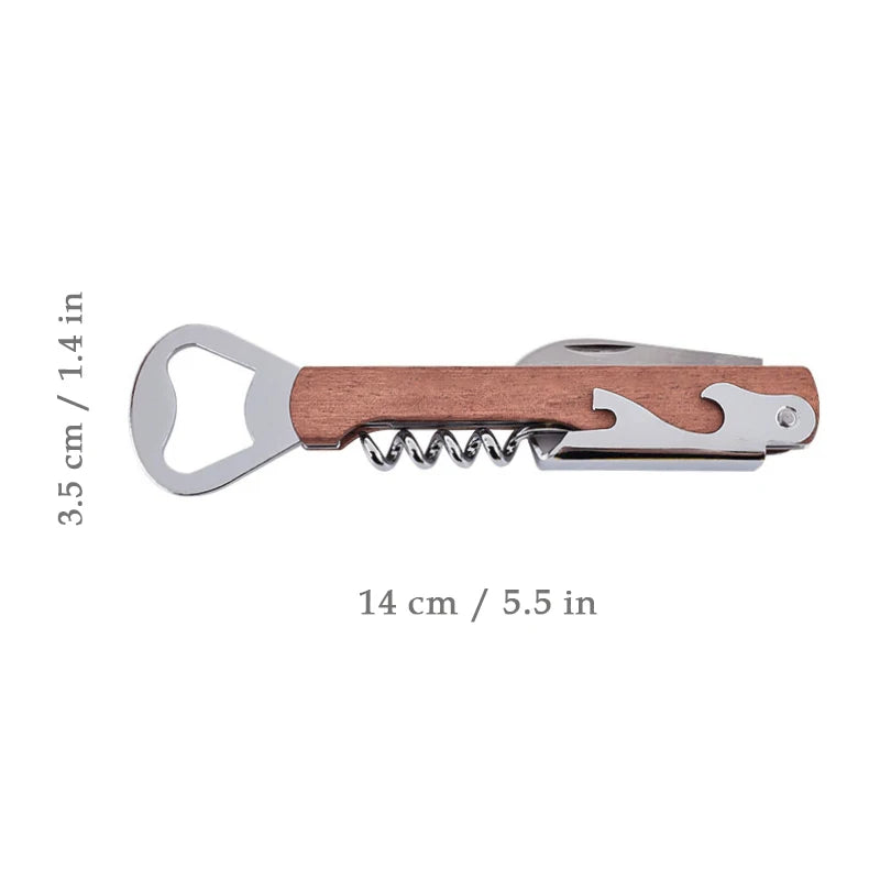 Wedding Gifts for Guests Personalized Wooden Wine Corkscrew with Box Customized Bottle Openers Wedding Souvenirs Party Favors Good Vibrations