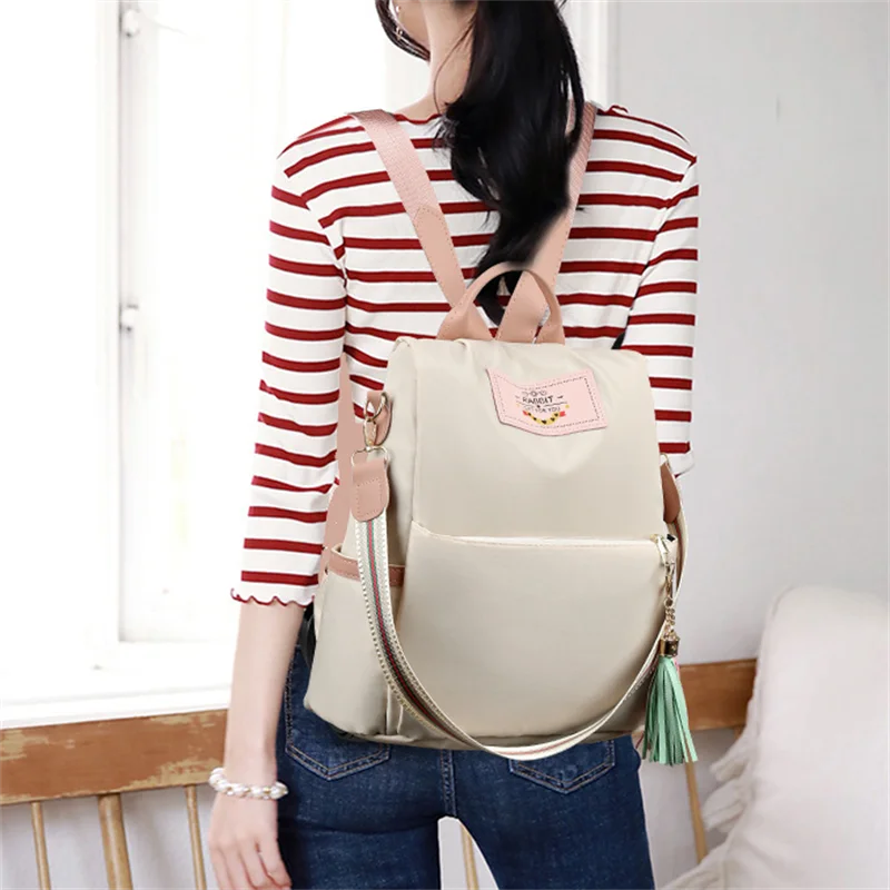 New High Quality Women's Shoulder Bag Large Capacity Oxford Cloth Bags Ladies Backpack Woman Color Tote Women Shoulder Backpacks Good Vibrations Adult Super Store
