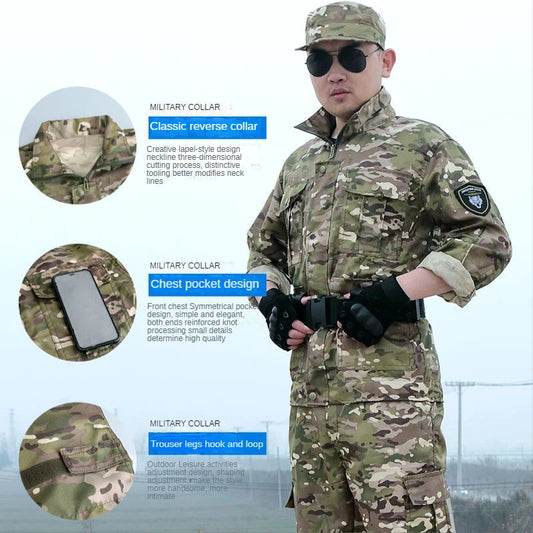 New Product Ruins Camouflage Overalls Suit Male Spring And Autumn Wear-resistant Dirt-resistant Tear-resistant Construction Site Good Vibrations