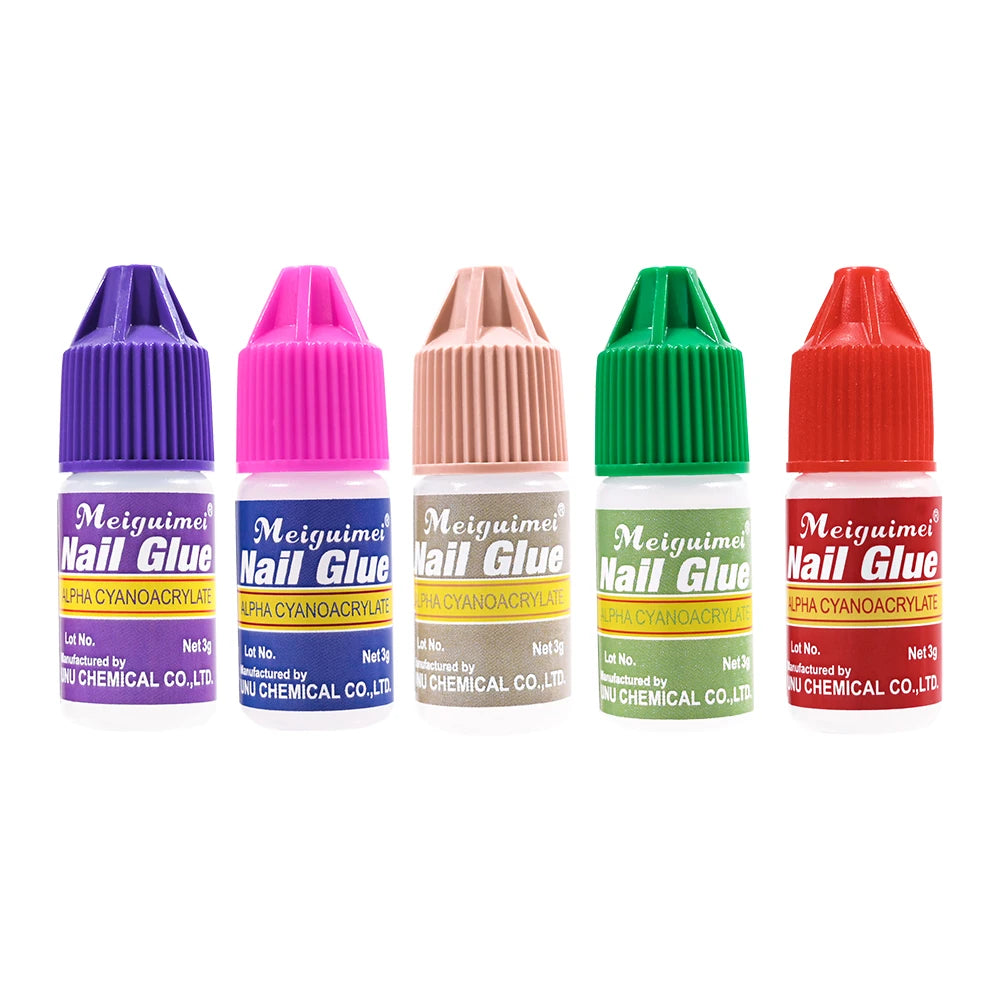 10/5/1pcs Extra-Strong Nail Glue Quick Dry Nail Tips Adhesive Acrylic Nail Glue Professional DIY Rhinestone False Nail Glue Good Vibrations