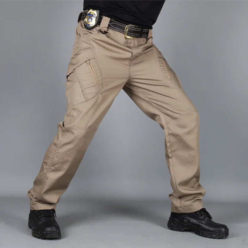IX9 City Outdoors Tactical Pants Men Combat Pants Casual Men Hiking Pants Outdoors Trousers Cargo Waterproof Pants Good Vibrations