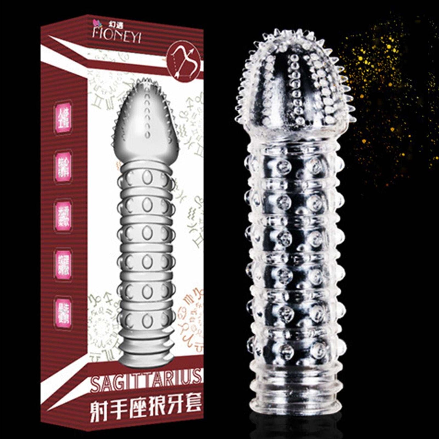 Particles Condoms Reusable Sex Toys High Sensitivity Sleeves