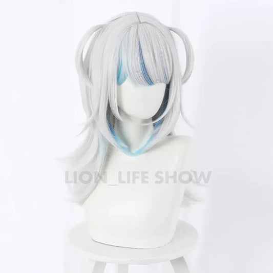 VTuber Hololive English Cosplay Gawr Gura Wig Cute Wig Hololive English Cosplay Hair Gawr Gura headdress Good Vibrations