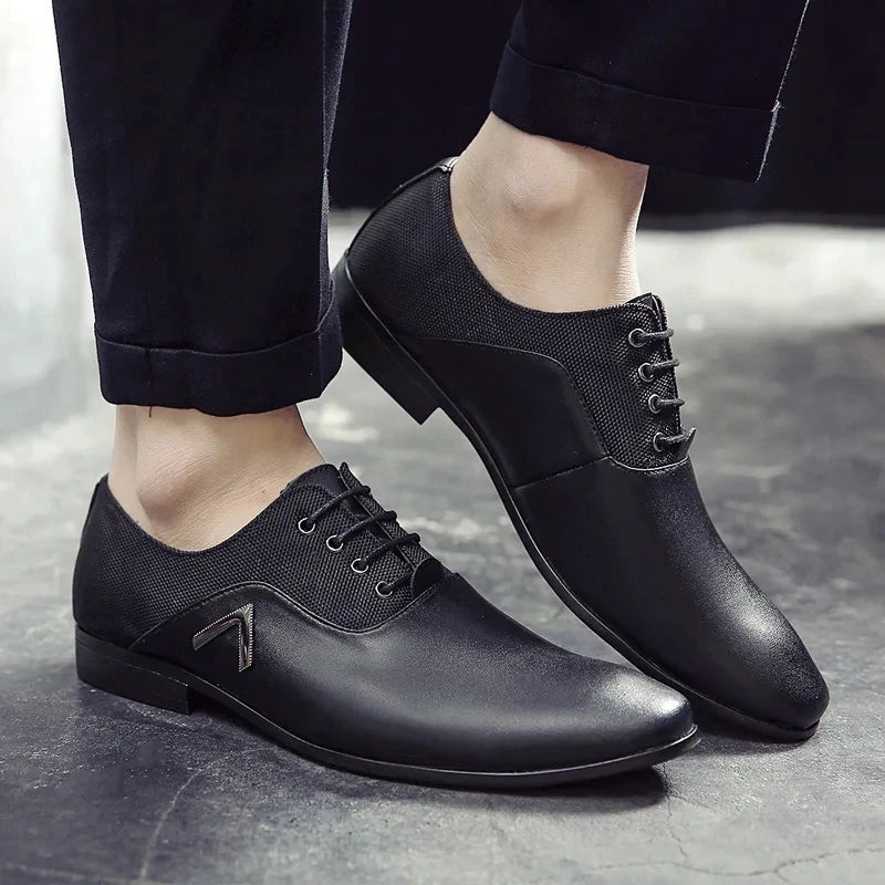 Italian Formal Shoes Mens Dress Shoes Leather Wedding Dress Man Oxford Shoes For Men Office Scarpe Uomo Eleganti Laarzen Dames Good Vibrations