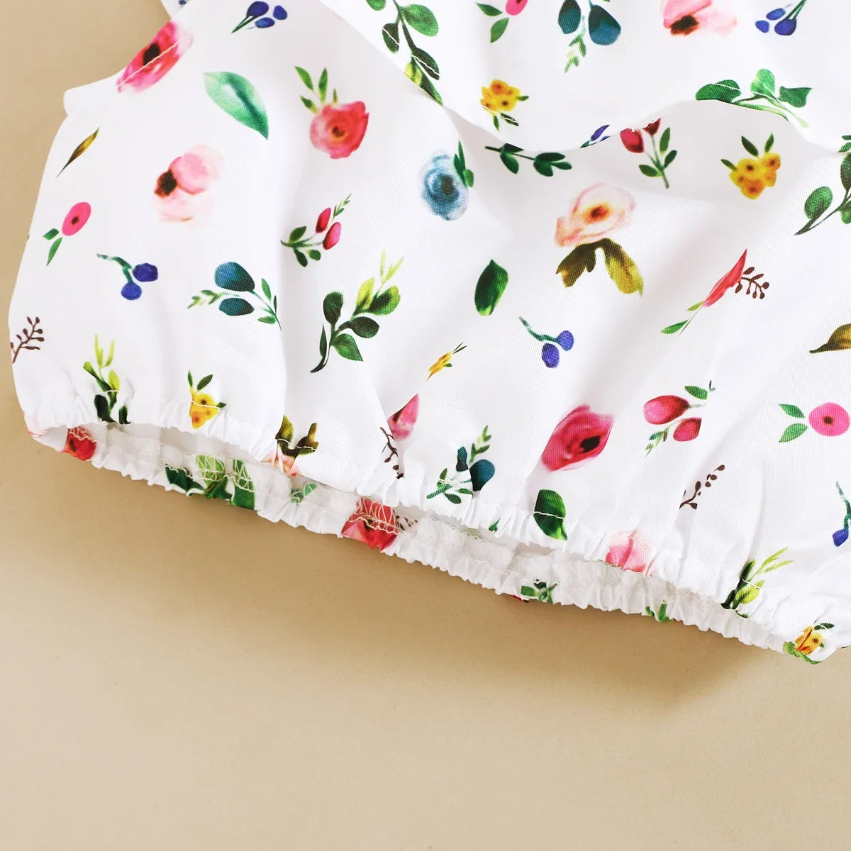 1-5Years Toddler Girl Clothes Set Floral Print Lotus Leaf Sleeve Top+ Suspender Pant Summer Fashion 2PCS Outfits for Kids Girl Good Vibrations