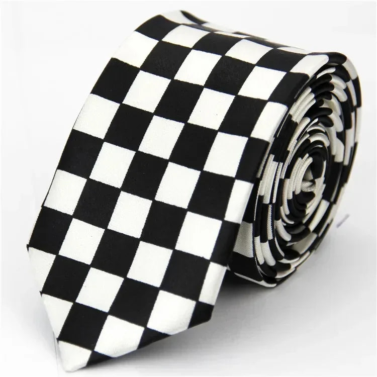 Mens Ties Slim 5cm (2in) Wedding Striped Dots Piano Skulls for Men Women Gravata Corbata Regalos Para Hombres Accessoires Homme Good Vibrations