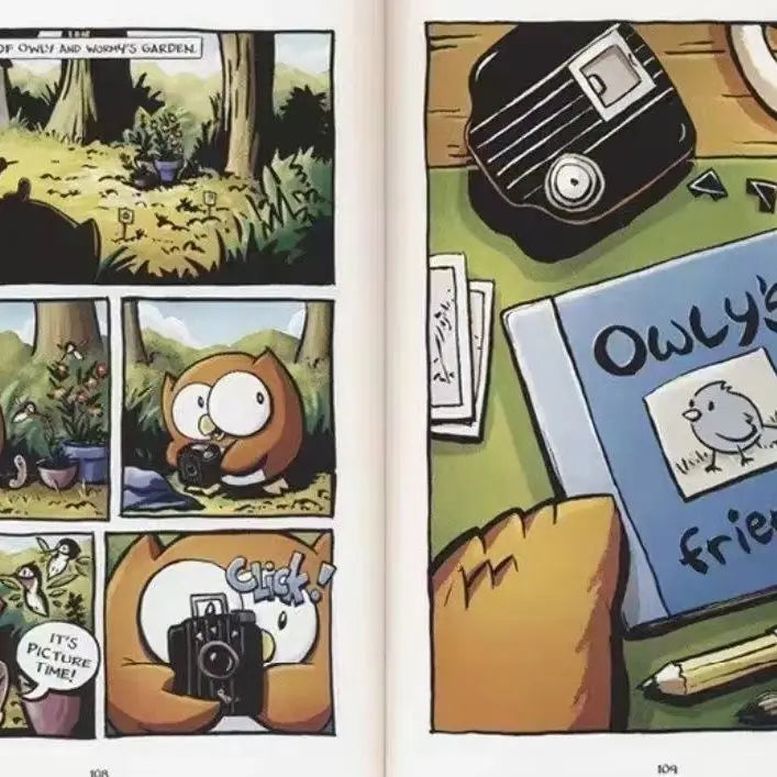 Big Eyed Owl Owly 4-volume set chapter bridge book English reading story picture book Good Vibrations