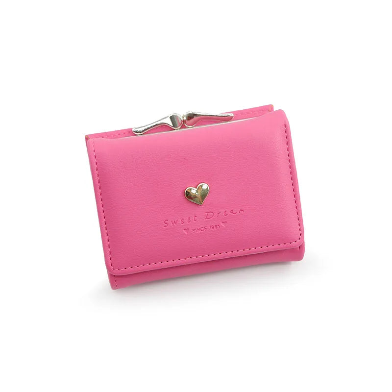New Mini Short Women Wallets High Quality Coin Pocket Luxury Female Purses Card Holder Photo Holder Cute Wallet For Girls Good Vibrations
