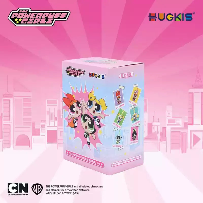 Hugkis Powerpuff Girls Vinyl Plush Blind Box Variety Series Anime Cartoon Pendant Bag Decorations Gift For Girls Birthday Good Vibrations