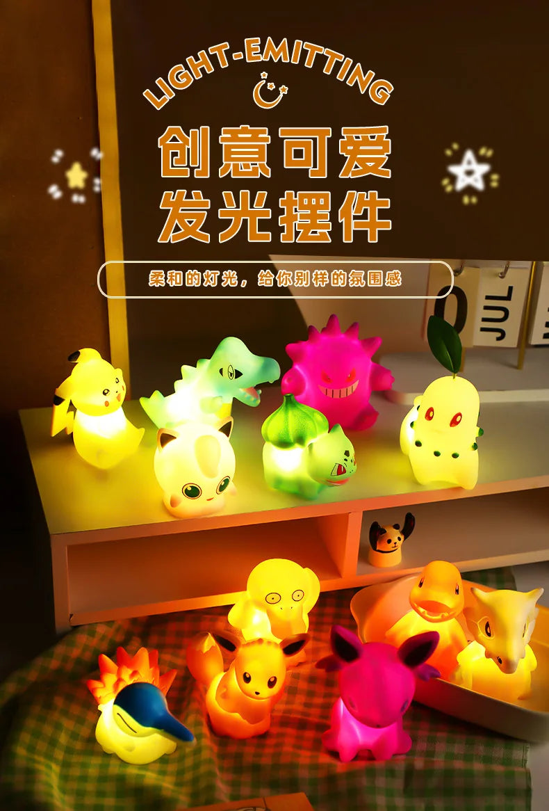 Pokemon Gengar Pikachu Anime Atmosphere Lamp Children Cute Desktop Ornaments Living Room Bedroom Atmosphere Lamp Birthday Gift Good Vibrations Adult Super Store