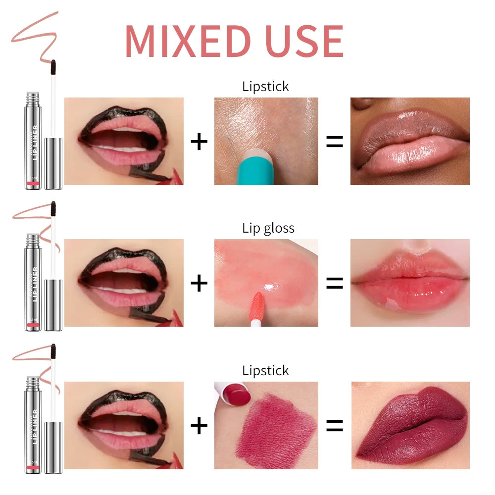 4 Colors Peel Off Lip Liner Waterproof Long Lasting Lipliner Pencil Moisturising Lips Gloss Tattoo Lipgloss Lipsticks Cosmetics Good Vibrations