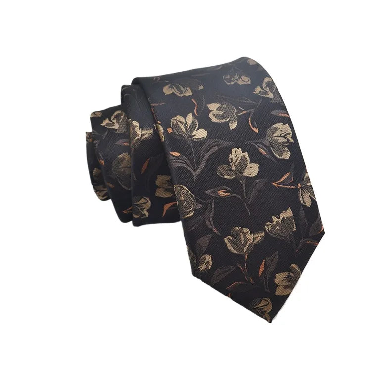 35 Styles Men's Silk Ties Jacquard Dot Floral 8cm Necktie Accessories Daily Wear Shirt Suit Cravat Wedding Party Gifts Neck Tie Good Vibrations