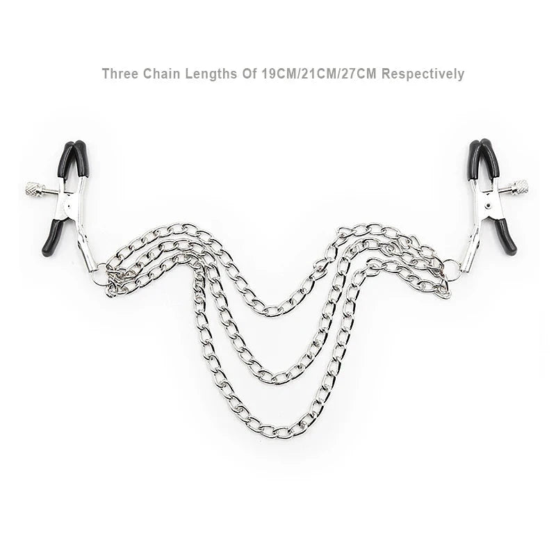SM Couple Games Bondage Woman Clitoral Nipple Stimulation Clamps Bdsm Fetish Slave Role Play Exotic Intimate Erotics Accessories Good Vibrations Adult Super Store