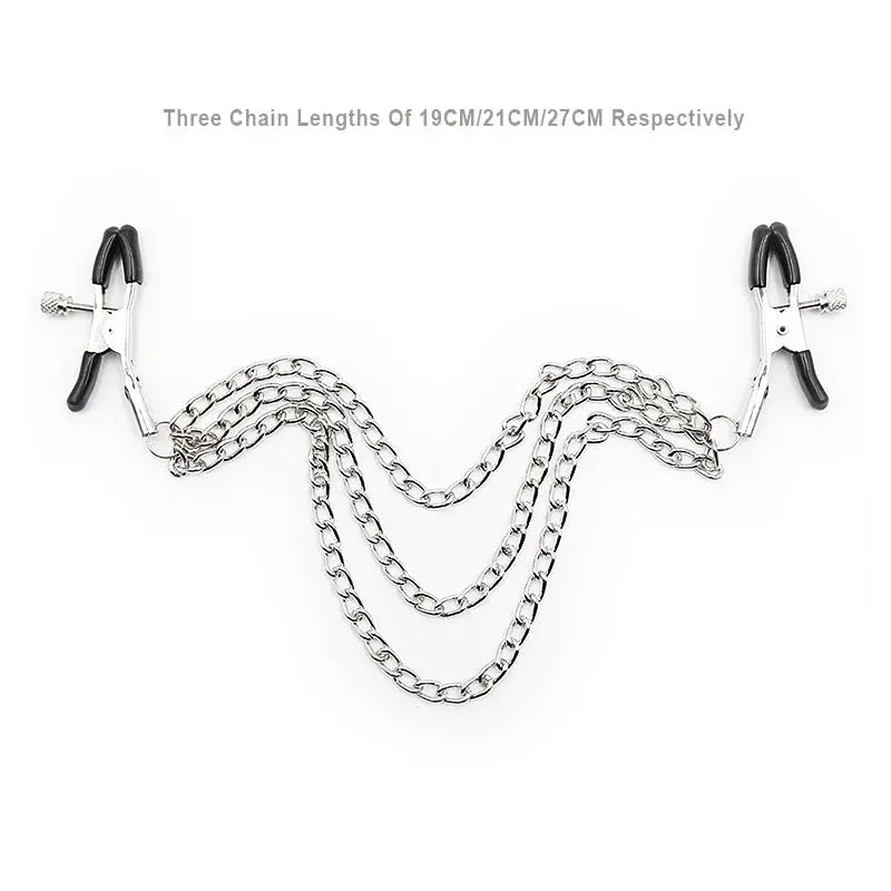 SM Couple Games Bondage Woman Clitoral Nipple Stimulation Clamps Bdsm Fetish Slave Role Play Exotic Intimate Erotics Accessories Good Vibrations Adult Super Store
