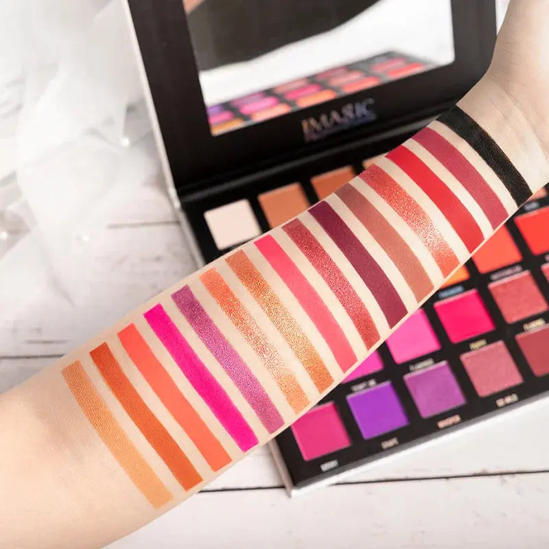 IMAGIC Eyeshadow Palette Matte Make Up Palette Highlight Blus Shimmer Pearlescent Waterproof Eye shadow Powder And Body Paint Good Vibrations