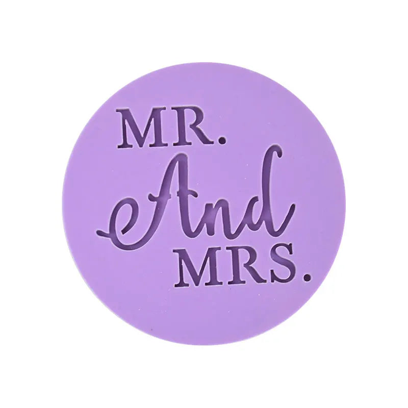 Wedding Cookie Cutters Bride To Be Mr Mrs Biscuit Embossed Mould Bridal Shower Party DIY Fondant Mold Cake Decorating Tools Good Vibrations
