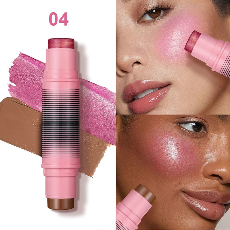 Blush and contour multi-purpose stick. Simplify your daily makeup routine. Each duo of powder blushes will enhance your look Good Vibrations