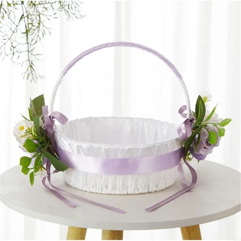 Natural Easter Theme Basket with Decorative Egg Flower For Couples And for Outdoor Activity Spring Event Good Vibrations
