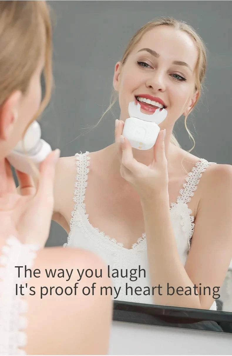 Electric Toothbrush for Adult Automatic USB Charge U-Shaped Toothbrush 360 Degrees Intelligent Rechargeable Toothbrus Good Vibrations