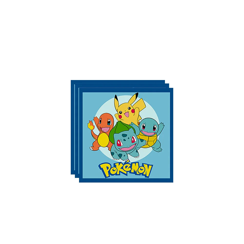 Pokemon Birthday Party Disposable Party Plates Pikachu Theme Tablecloth Character Balloon Birthday Decoration Baby Shower Suppli Good Vibrations