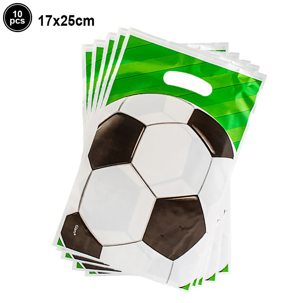 Soccer Party Disposable Tableware Paper Plates Cups Napkins Tablecloth Soccer Birthday Party Decoration Good Vibrations