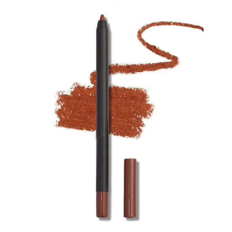 12 Color Matte Brown Lip Liner Waterproof Long Lasting Moisturizing Sexy Lip Pencil Women Natural Lipstick Makeup Lip Cosmetics Good Vibrations