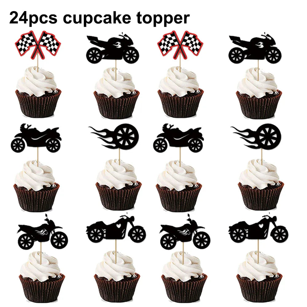 Motorcycle/Dirt Bike Birthday Party Decor Good Vibrations