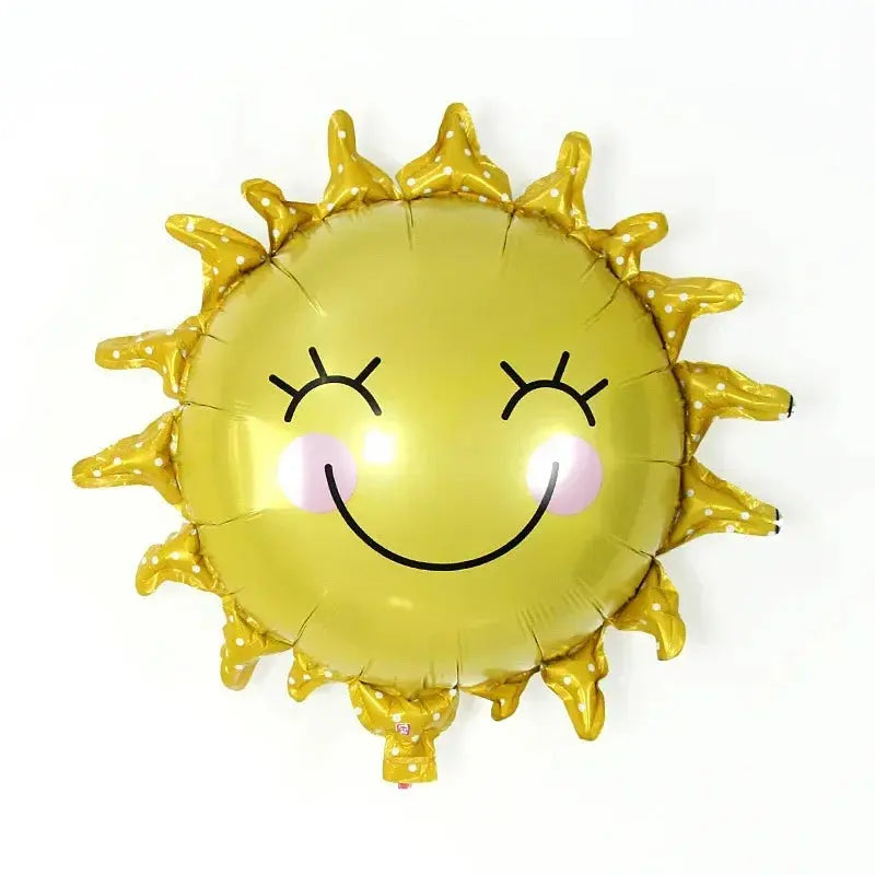 Super Cute Sun Clouds Rainbow Balloons Birthday Party Decor Kids Toys Gifts Air Globos Cartoon Large Size Helium Balloon Decor Good Vibrations