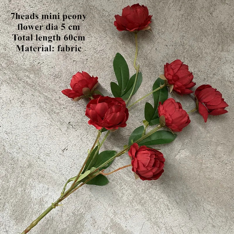 Wedding Decor Rose red wine red artificial rose flower row road guide Hydrangea flower silk flower dropshipping Good Vibrations
