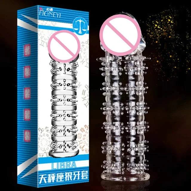Particles Condoms Reusable Sex Toys High Sensitivity Sleeves