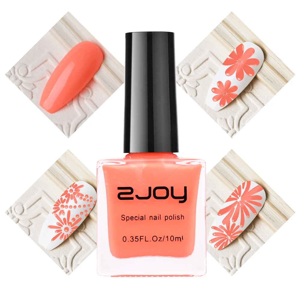 10ml Nail Stamping Polish Varnish Black White Colorful Nail Printing Lacquers for Stamping Plate 30 Colors Nail Stamping Polish Good Vibrations