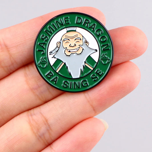 Cartoon Avatar Appa Enamel Pin Cute Badges on Backpack Brooches For Women Lapel Pin Clothing Jewelry Cosplay Accessories Gifts Good Vibrations