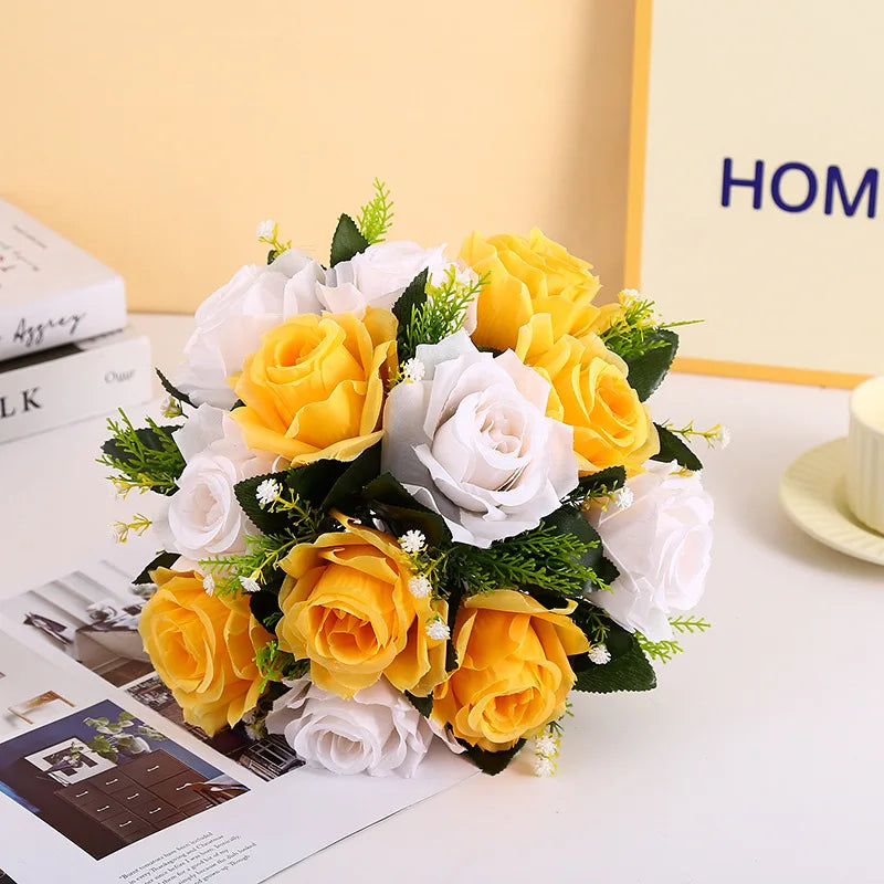 28cm Rose Artificial Flower Balls Wedding Roman Column Road Guide Decorations Birthday Party Beautiful Centerpieces Bouquet Good Vibrations