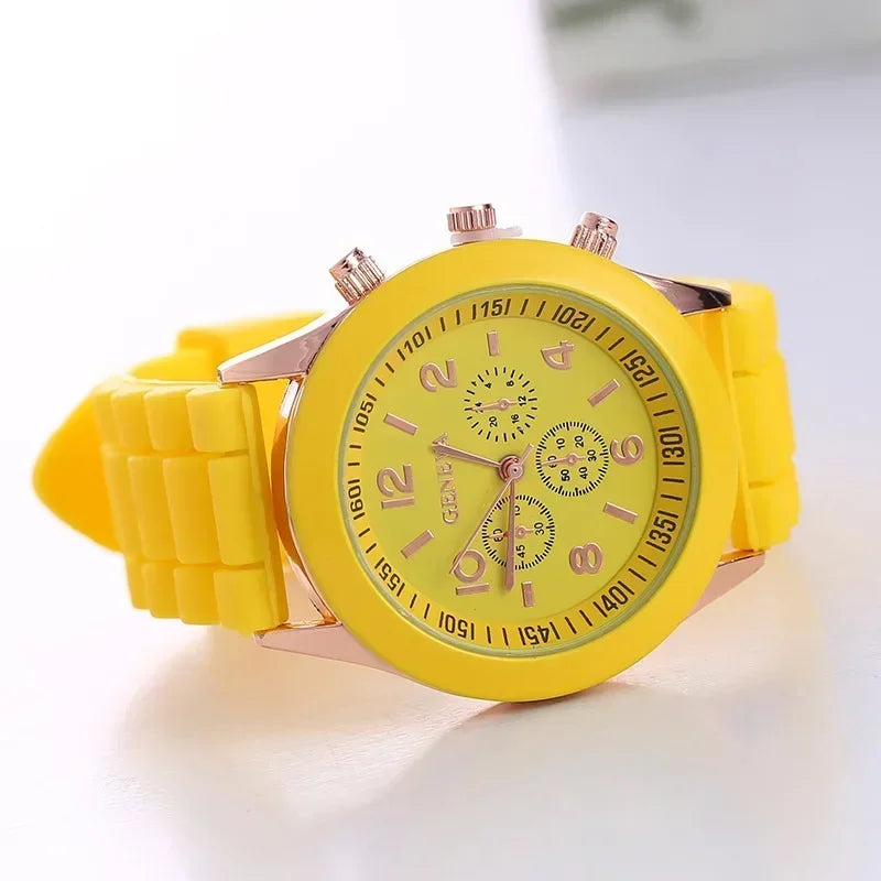 Women Watches 2025 New Fashion Luxury Brand Women's Watch Silicone Strap Quartz Wrist Watch For Female Relogio Feminino Zegarki Good Vibrations