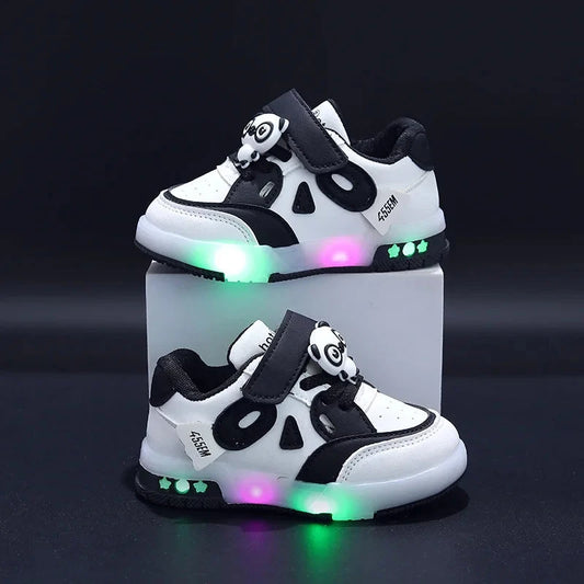 Kid Sneakers 2025 Autumn New Light Up Kid Shoe Trend Boy Sneakers Cute Girl Shoe Fashion Tennis Female Designer Shoe Кроссовки Good Vibrations