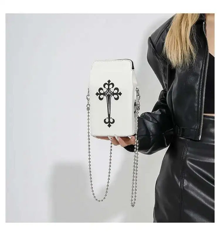Printed Graffiti Small Square Bag Fashion Cool Crossbody Bag Funny Box Shoulder Bag For Girls Good Vibrations